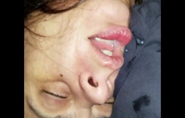 Cum dripping mouth