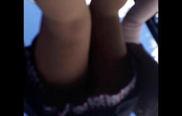 Ebony upskirt